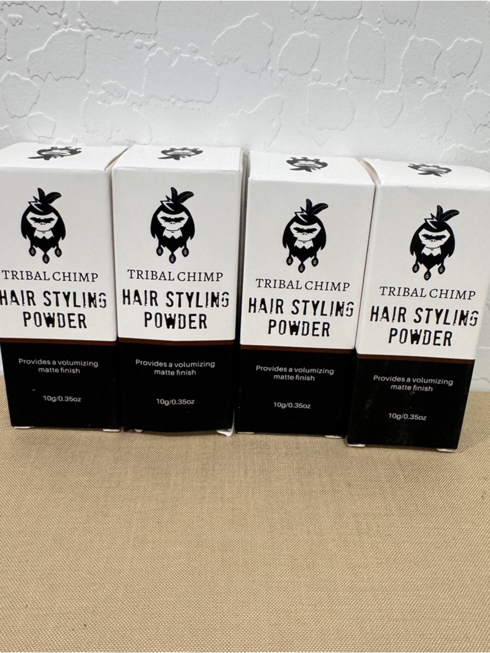 4 PACK Tribal Chimp Hair Styling Powder, Hair Volumizer & Texture Powder, 10g